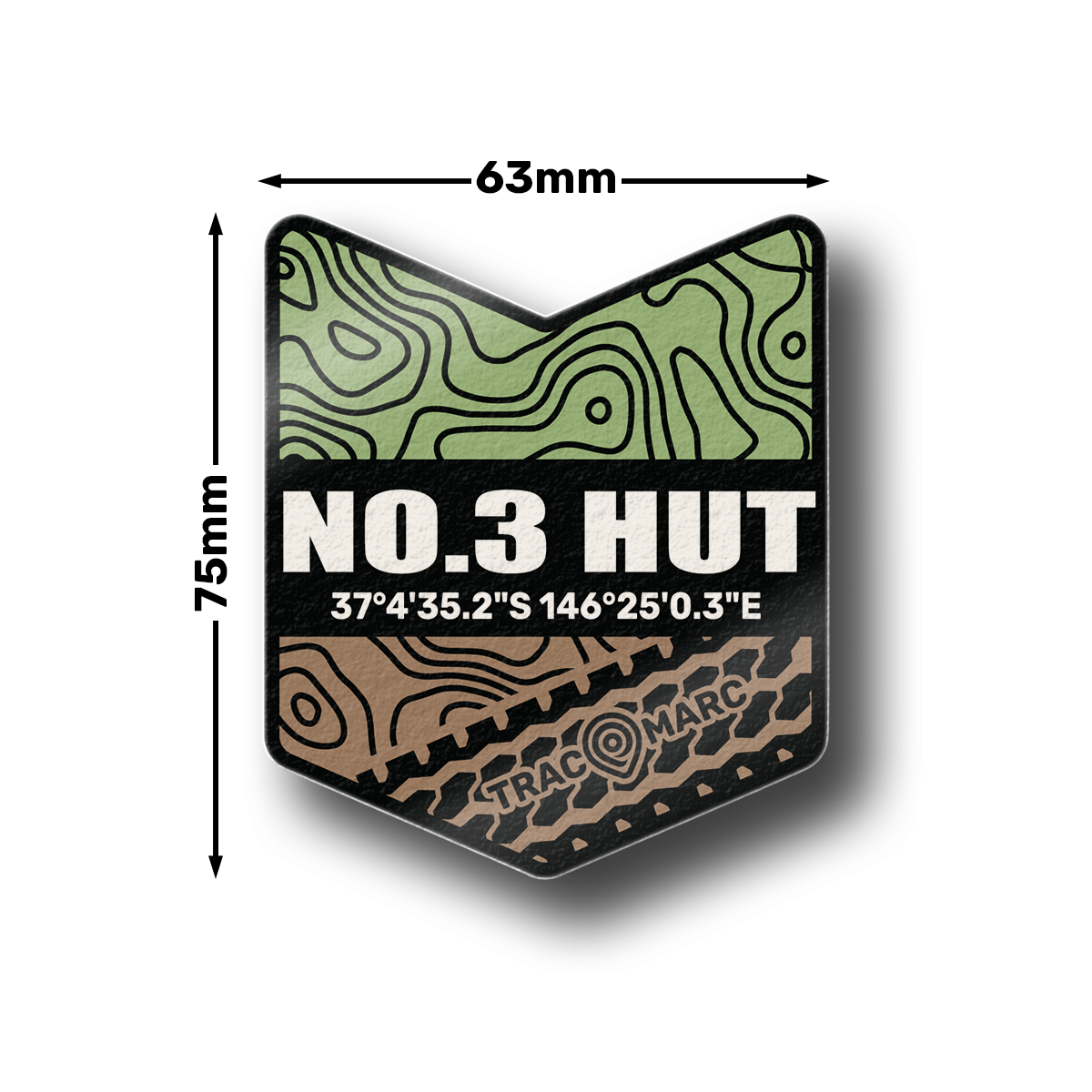 No3 Hut 4WD Sticker