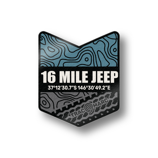 16 Mile Jeep Track Sticker