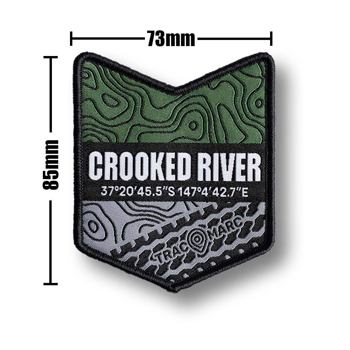 Crooked River - Woven Patch