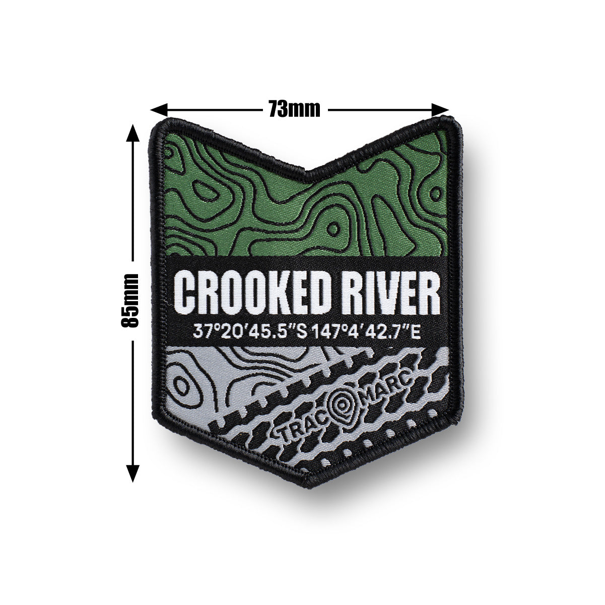 Crooked River - Woven Patch