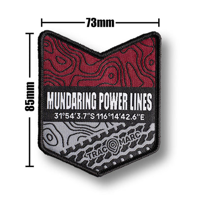 Mundaring Power Lines Track - Woven Patch