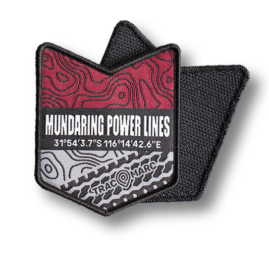 Mundaring Power Lines Track - Woven Patch