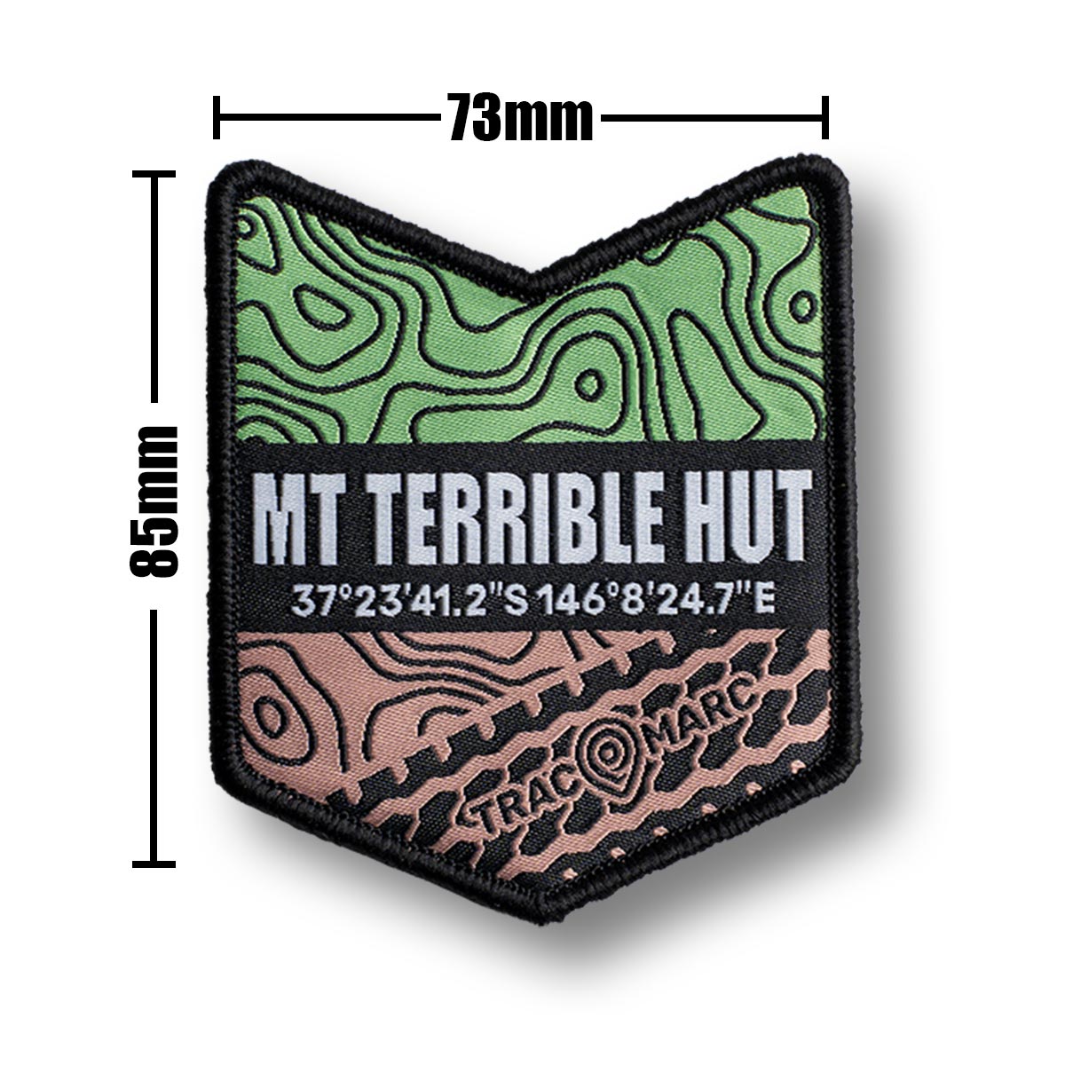 Mt Terrible Hut - Woven Patch