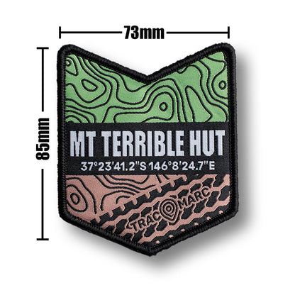 Mt Terrible Hut - Woven Patch